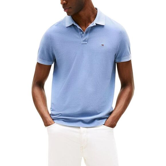 Tommy Hilfiger Blue Cotton Polo Men's Shirt
